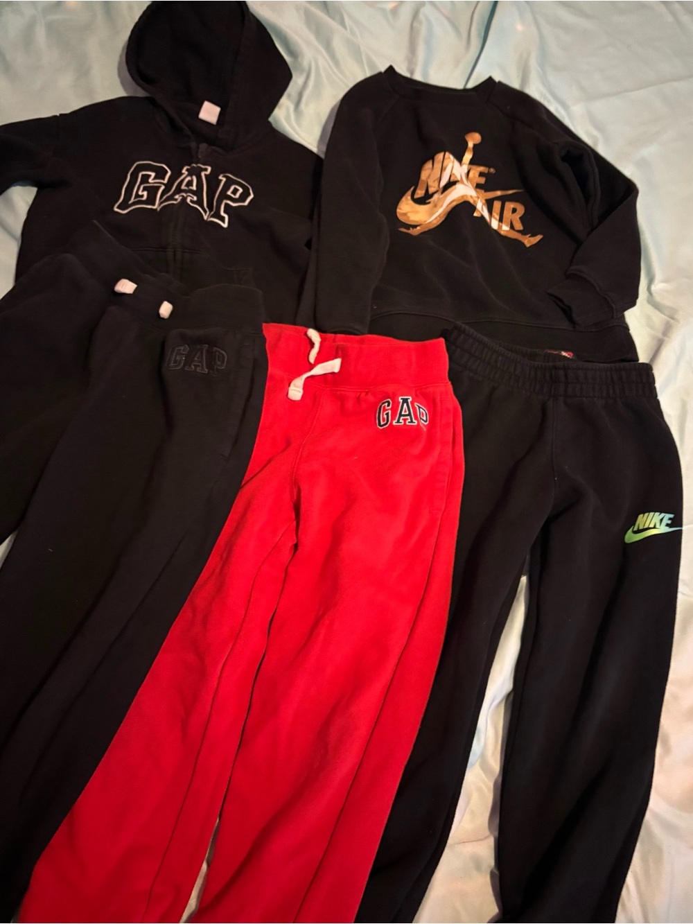 GAP Kids-NIKE-JORDAN -Red Sweatpants - Bright Red Fleece Joggers -Size 5-6